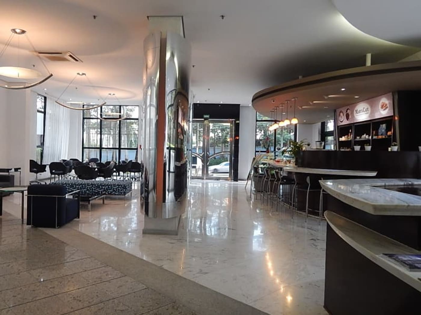 Recepção do edifício